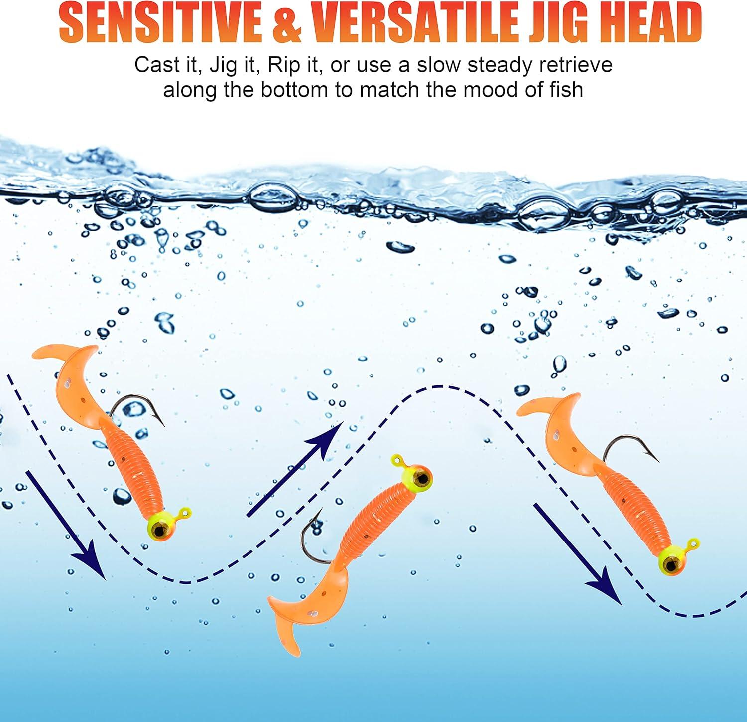 imageFishing Jig Heads Hooks 25pcs Football Jig Heads for Bass Fishing Painted Glow Swim Jigs for Bass Crappie Trout Walleye Panfish 18oz 316oz 14oz316oz5g 25pcs