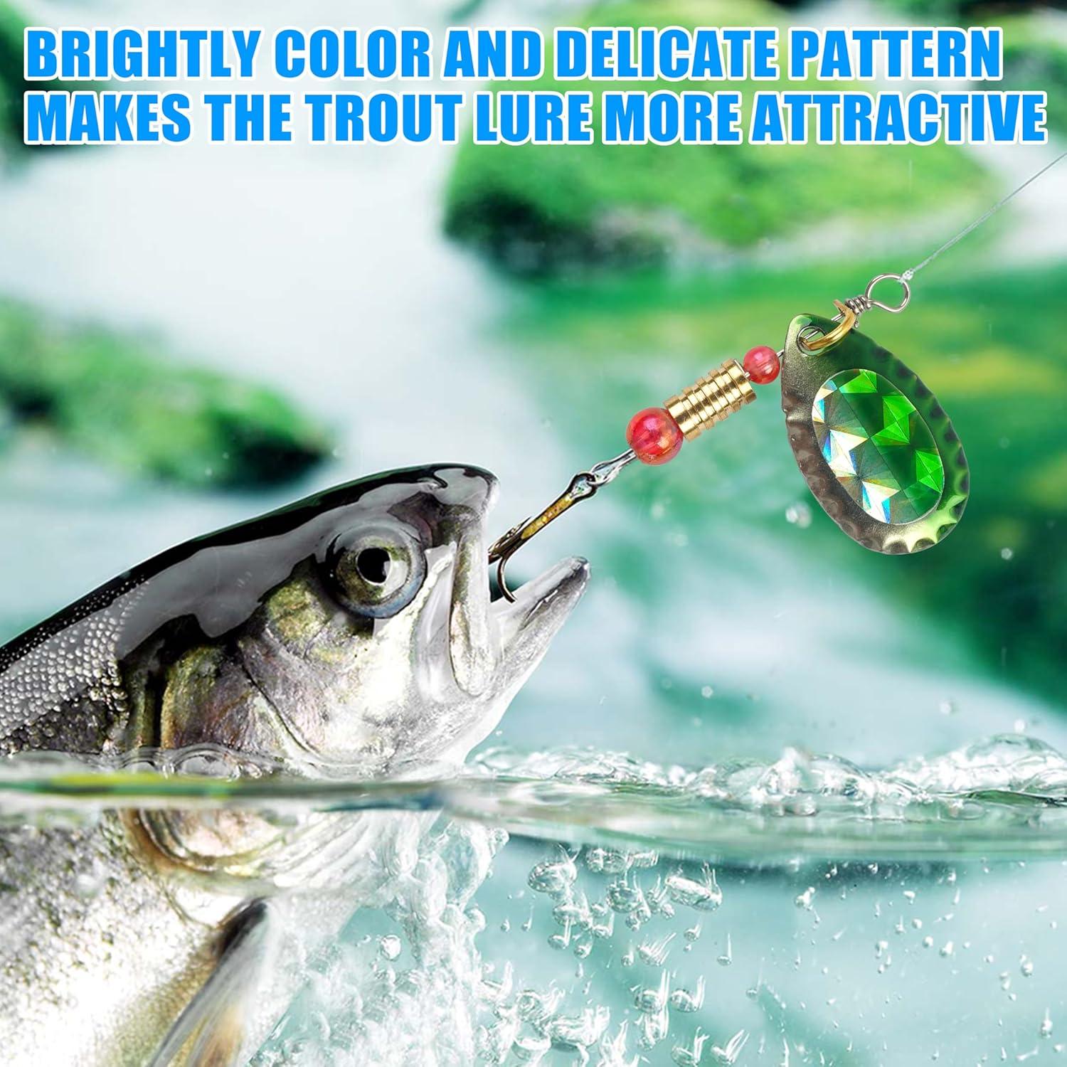 imageFishing Lures Spinner Baits Kit 30pcs Metal Spoon Lures Inline Spinnerbaits Mini Hard Baits for Bass Trout Walleye Crappie Freshwater Saltwater Fishing