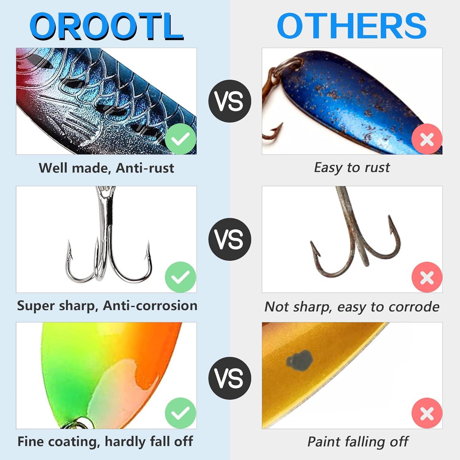 imageFishing Spoons Lures Kit 30pcs Metal Spoon Fishing Lures for Freshwater Saltwater Metal Casting Spoons with Treble Hook for Trout Redfish Bass Pike Crappie Flounder Walleye