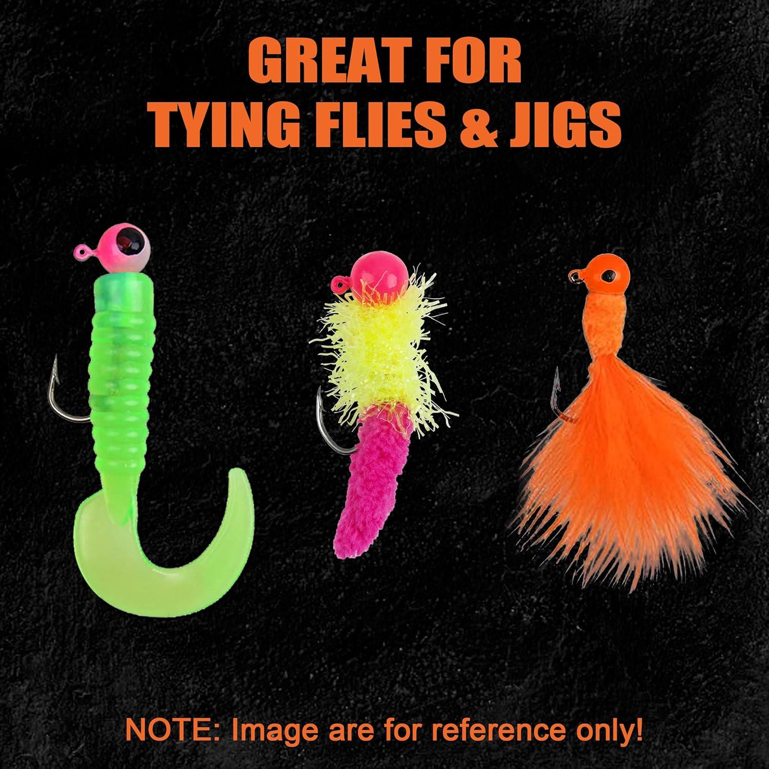 imageOROOTL Fishing Jig Heads Kit 65pcs Round Jig Heads Hooks Set Assorted Painted Fishing Jigs Head for Walleye Crappie Bass Saltwater Freshwater Fishing2colors 65pcs