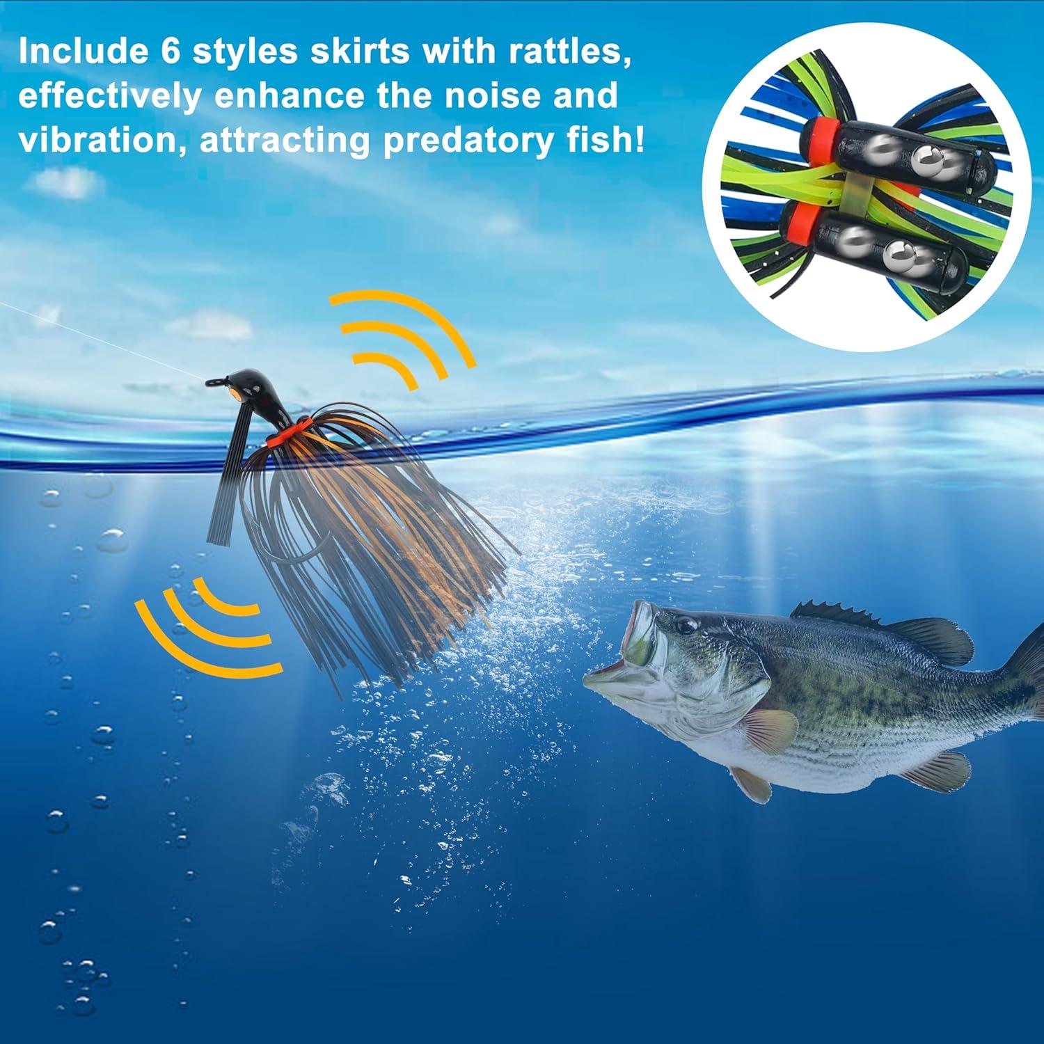 imageOROOTL Silicone Jig Skirts Spinnerbait Skirt Replacement Bass Fishing Lures for DIY Spinner Baits Buzzbaits Squid Jig AccessoriesDSkirts18pcs