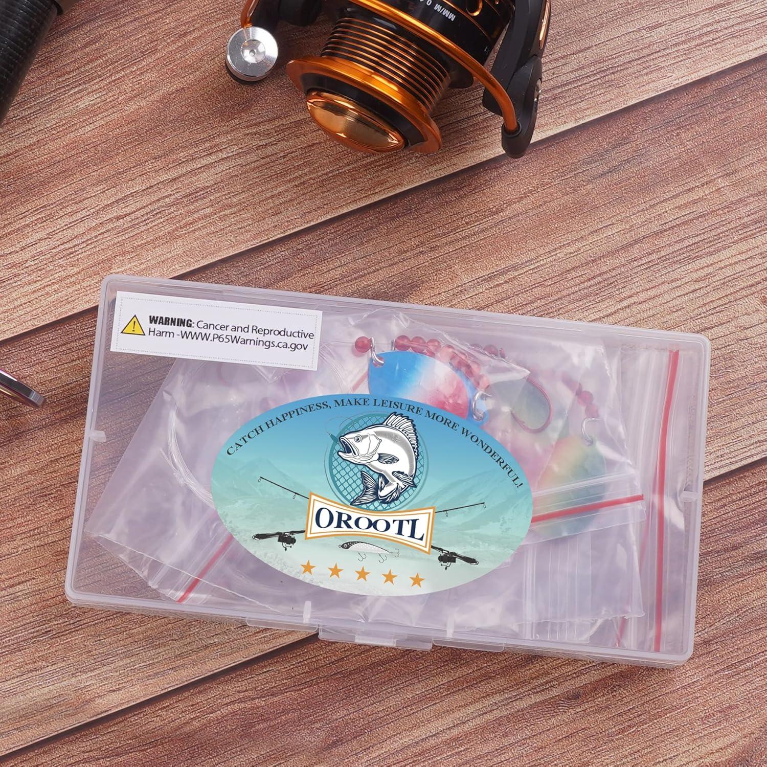 imageOROOTL Walleye Rigs Kit 6pcs Walleye Fishing Lures Crawler Harness Colorado Spinner Blade PreRigged Live Bait Rigs Spinnerbaits Freshwater SaltwaterColor A6pcs