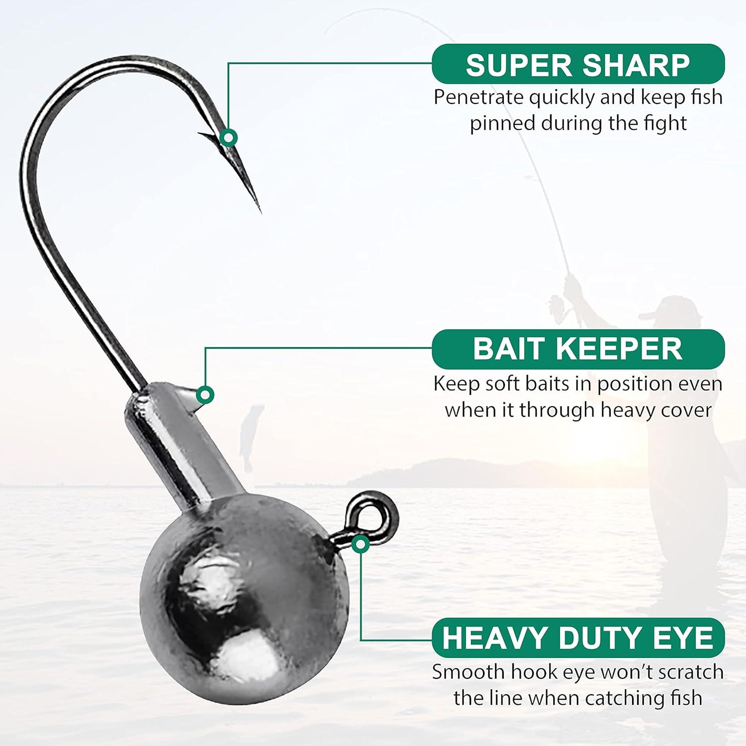 imageSoft Fishing Lures Jig Head Hooks Kit Crappie Jigs Lures Kit Mixed Curly Grub Lures Tube Baits Soft Plastic Swimbaits for Bass Trout Panfish Saltwater Freshwater Fishing110pcs