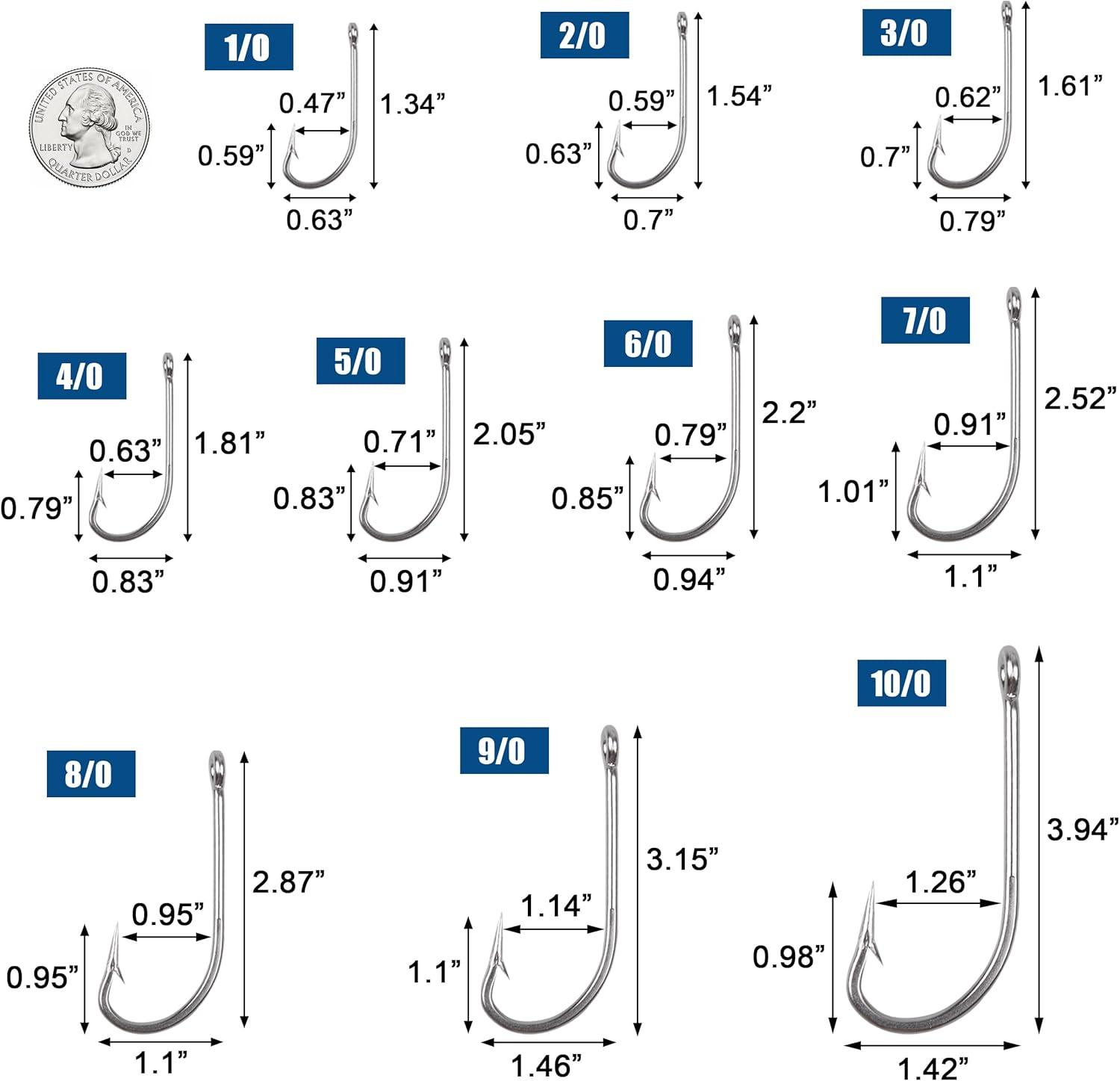 imageStainless Steel Saltwater Fishing Hooks 50pcs 34007 Oshaughnessy Hooks Forged Long Shank J Fishing Hooks Extra Strong Metal Fish Hooks Size 1010010050pcs