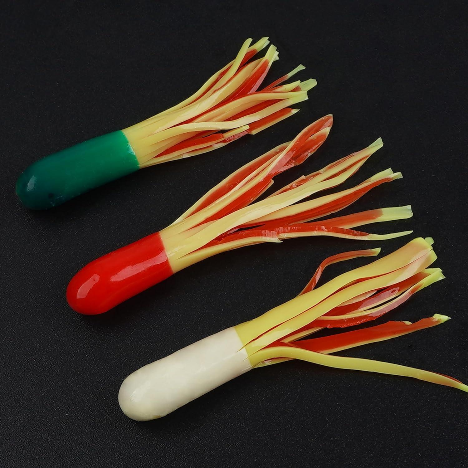 imageTube Baits Crappie Jigs Kit Soft Fishing Lures Tube Jig Heads Tubes Bait Small Fishing Lures Tube Jigs Set for Crappie Bass Bluegill Panfish Trout Saltwater Freshwater FishingGreen20pcs