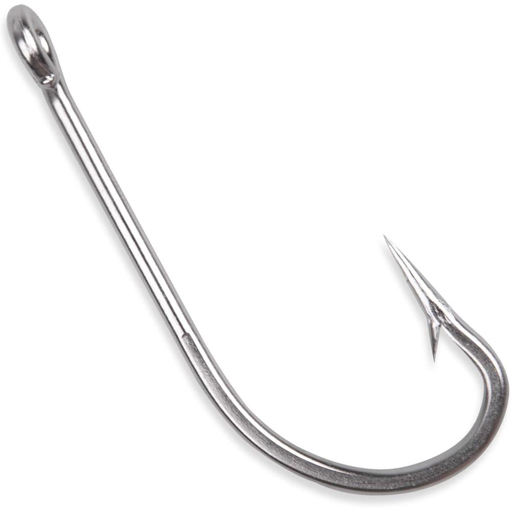imageStainless Steel Saltwater Fishing Hooks 50pcs 34007 Oshaughnessy Hooks Forged Long Shank J Fishing Hooks Extra Strong Metal Fish Hooks Size 101006050pcs