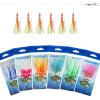 imageOROOTL Fishing Bait Rigs 6 Packs Surf Fishing Rigs Saltwater Lures Kit with Glow Squid Skirts Luminous Octopus Lure Rig Tackle for Freshwater Saltwater
