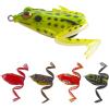 imageOROOTL Fishing Frog Lures 5pcs Soft Frog Fishing Lures Kit Weedless Bass Fishing Lure Artificial Baits for Trout Pike Freshwater Saltwater