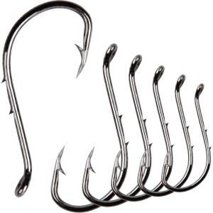 Octopus Hooks Baitholder Fishing Hook, 100pcs Sharp Barbed Bait Holder Hooks High Carbon Steel Circle Hook for Freshwater Saltwater(100pcs 8#)