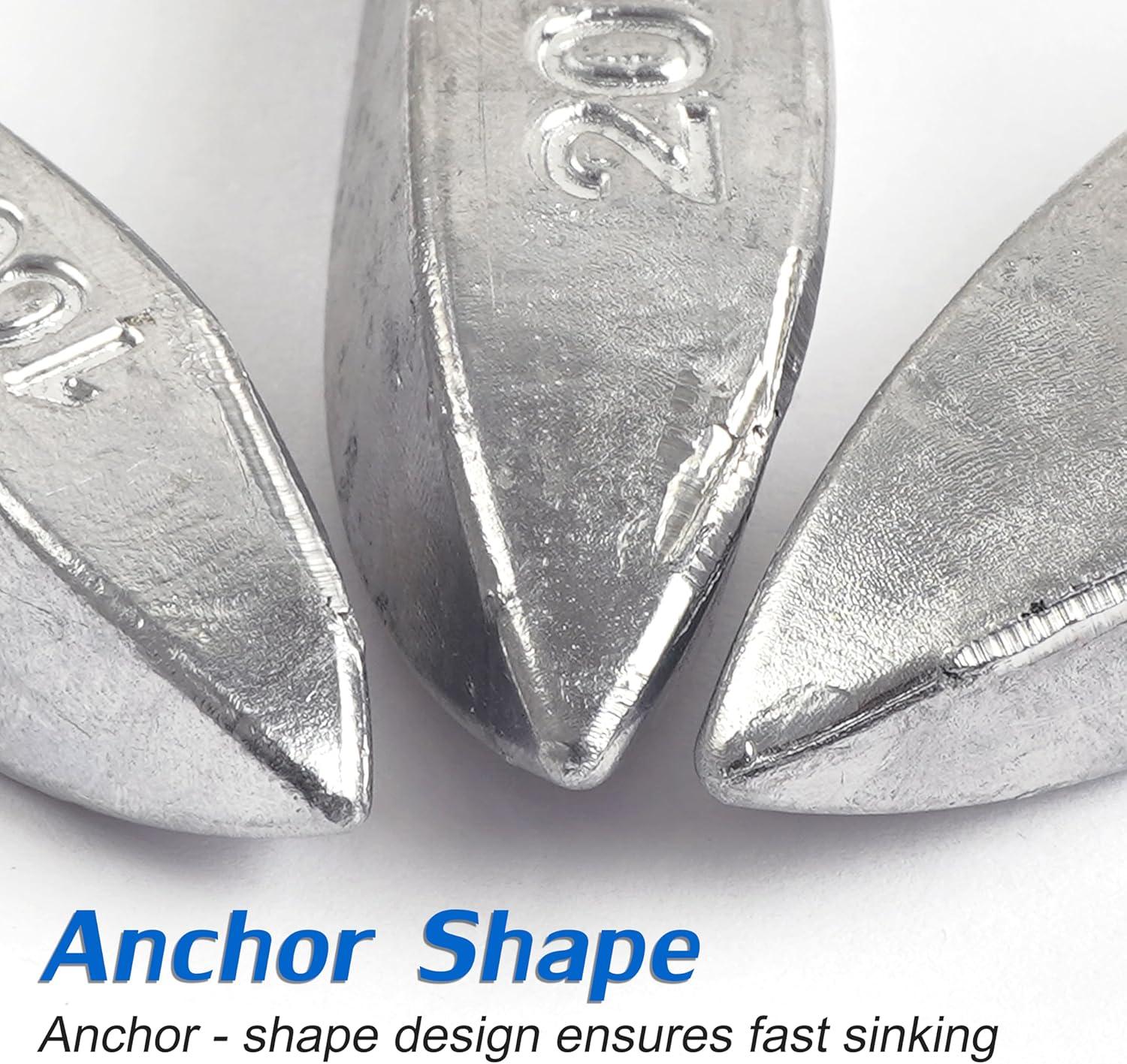 imageBank Sinkers Fishing Weights Saltwater Surf Fishing Weights Catfish Bullet Sinker Weights for Ocean Surf Fishing Bottom Rigs Catfishing Gear TackleMix Size3pcs1pcsSize