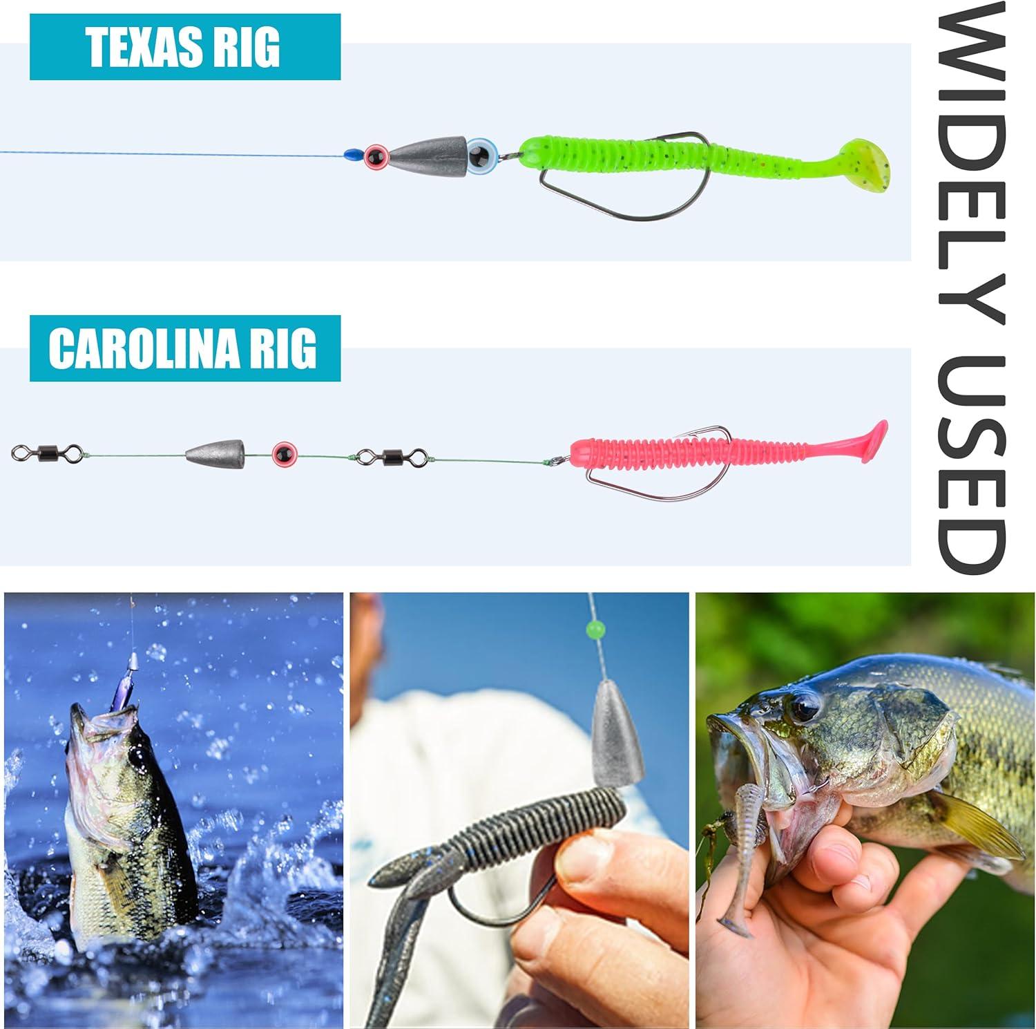 imageBullet Sinkers Fishing Weights Kit 2983pcs Fishing Sinkers Weights Set Assorted Slip Sinker Worm Weights for Bass Fishing Saltwater Freshwater83pcsunpainted