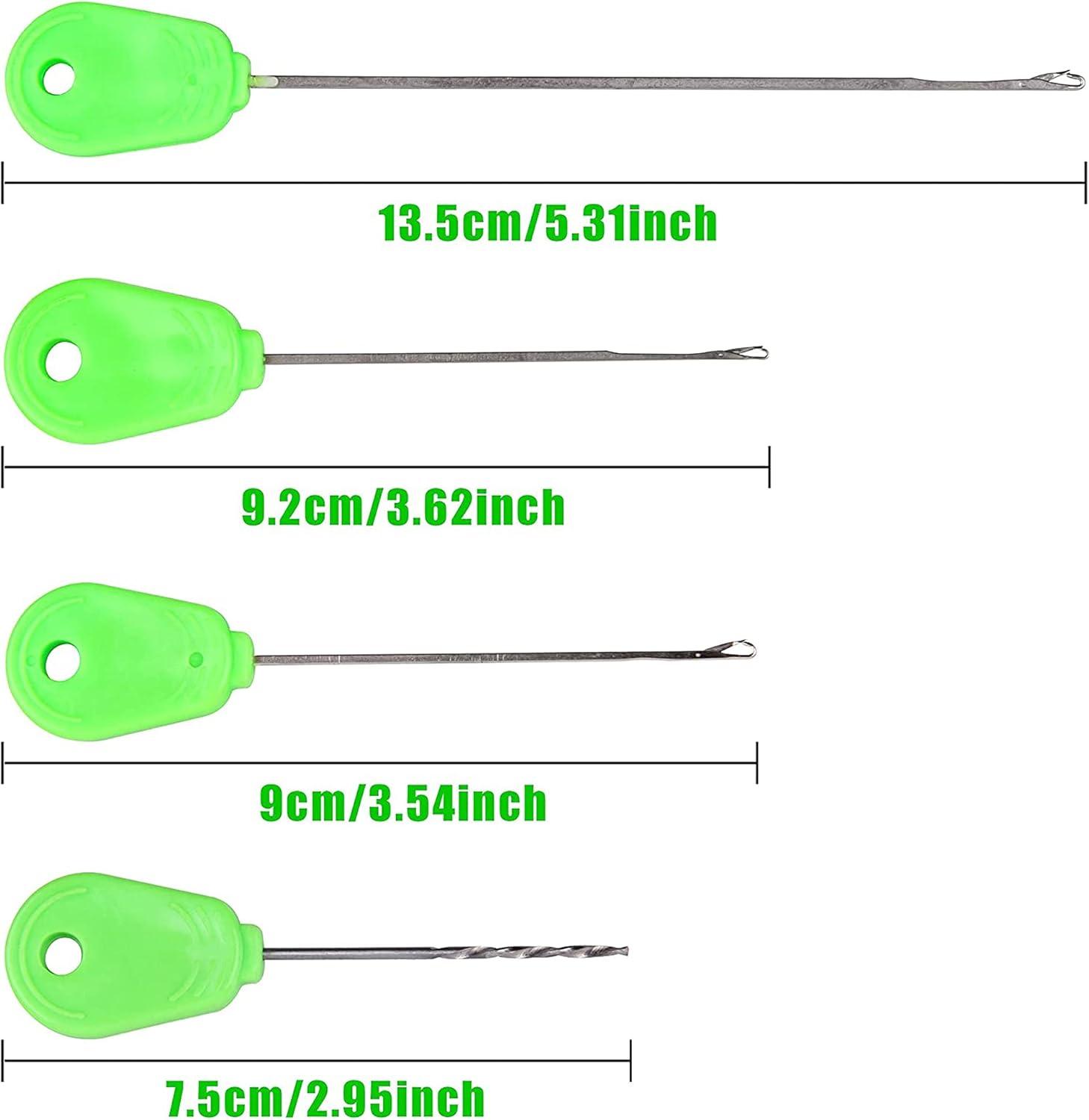 imageCarp Fishing Hair Rigs Kit 18pcs High Carbon Steel Hook Rolling Swivel Boilies Carp Fishing Rigs with 2 Card Boilie Bait Stops 4 Sizes Stringer Needles 30pcs Soft Corn Baits