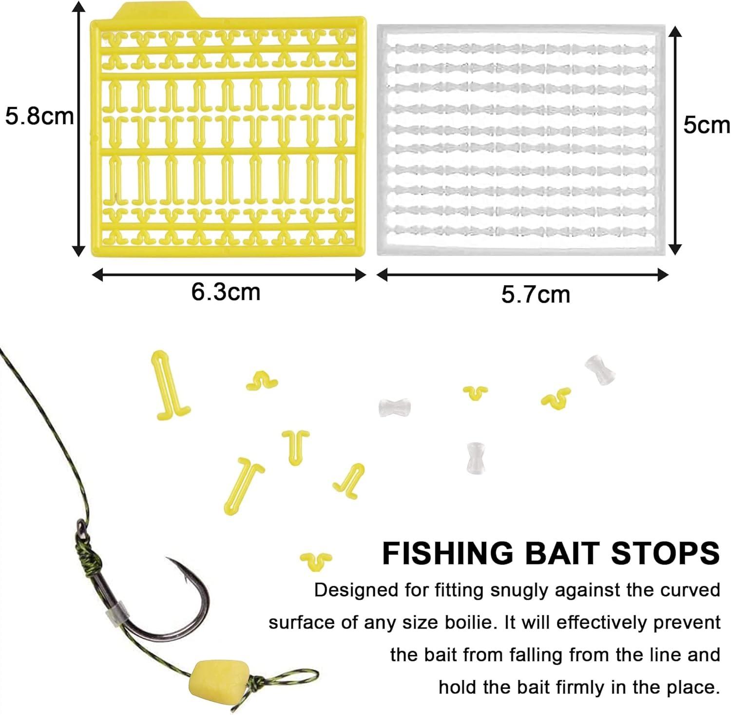 imageCarp Fishing Hair Rigs Kit 18pcs High Carbon Steel Hook Rolling Swivel Boilies Carp Fishing Rigs with 2 Card Boilie Bait Stops 4 Sizes Stringer Needles 30pcs Soft Corn Baits