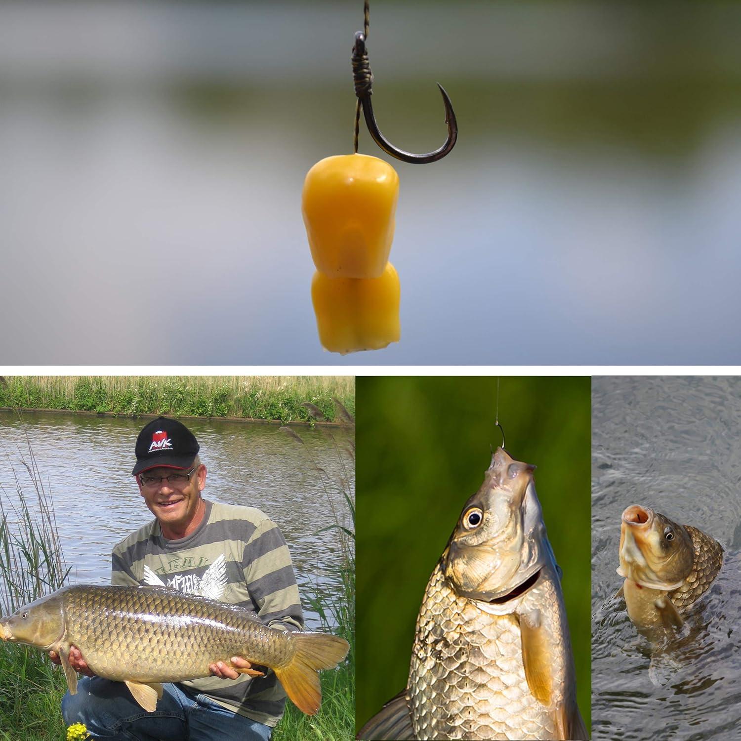 imageCarp Fishing Hair Rigs Kit 18pcs High Carbon Steel Hook Rolling Swivel Boilies Carp Fishing Rigs with 2 Card Boilie Bait Stops 4 Sizes Stringer Needles 30pcs Soft Corn Baits