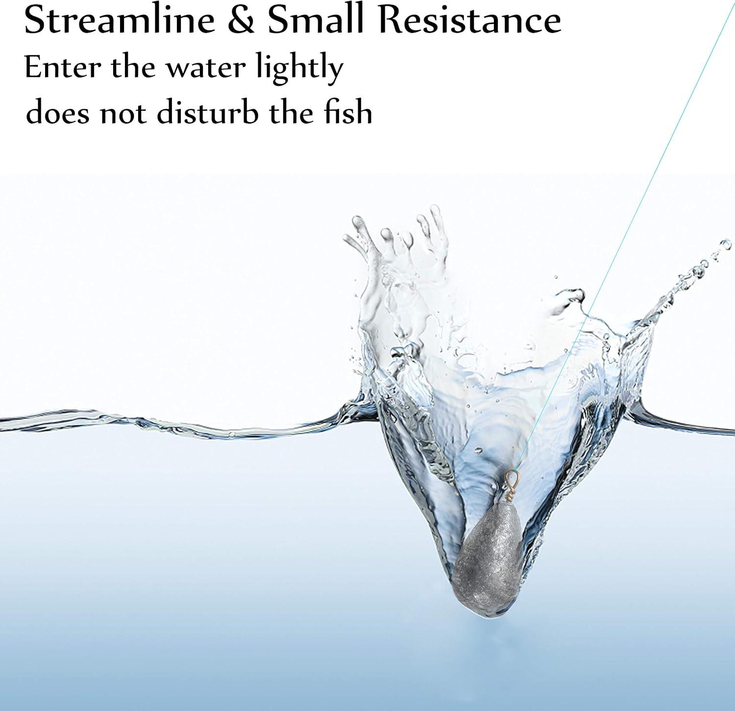 imageFishing Weights Bell Sinkers Kit 54pcs Assorted Bass Casting Sinker Drop Shot Weights with Brass Swivels Fishing Sinkers Weights for Saltwater Freshwater Catfish Fishing