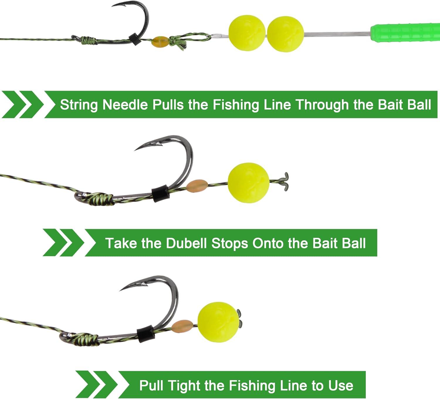 imageOROOTL Carp Fishing Hair Rigs 18PCS Curved Barbed Carp Hooks Freshwater Carp Fishing Gear with AntiTangle Rolling Swivel Boilies Braided Thread Line Hair Rigs for Carp Fishing Size246