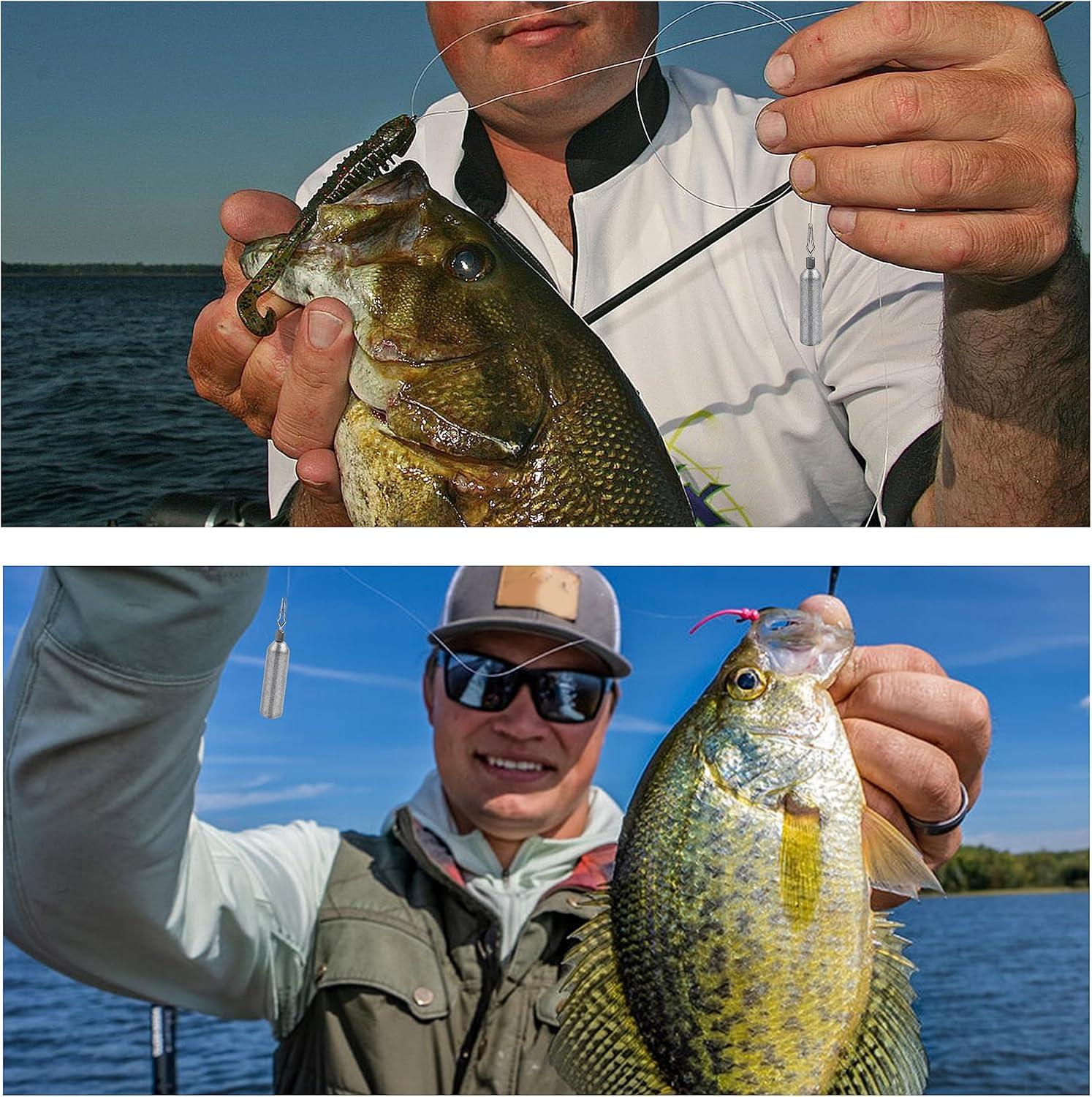 imageOROOTL Drop Shot Weights Fishing Sinkers 30pcs Pencil Skinny Sinkers Kit Drop Shot Rig Weight with Barrel Swivel for Bass Fishing Freshwater SaltwaterMixed Size30pcs