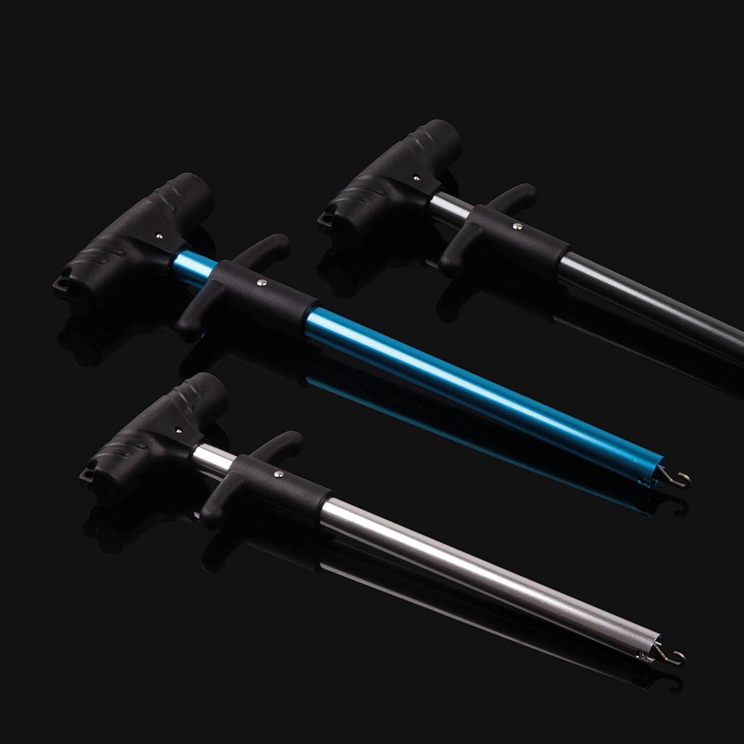 imageOROOTL Fish Hook Remover Tool Extractor Portable Easy Squeeze Out Fishing Hook Separator Aluminum Fish Dehooker Removal Puller for Saltwater Freshwater FishingBlue