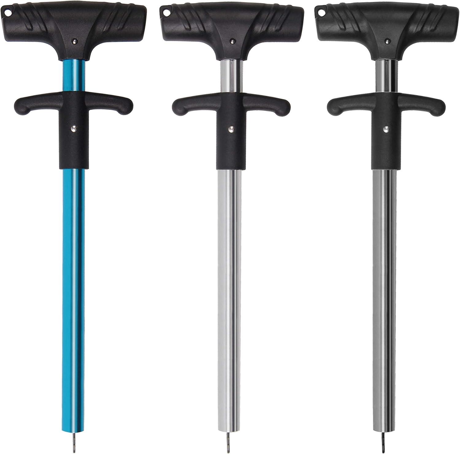 imageOROOTL Fish Hook Remover Tool Extractor Portable Easy Squeeze Out Fishing Hook Separator Aluminum Fish Dehooker Removal Puller for Saltwater Freshwater FishingSilver