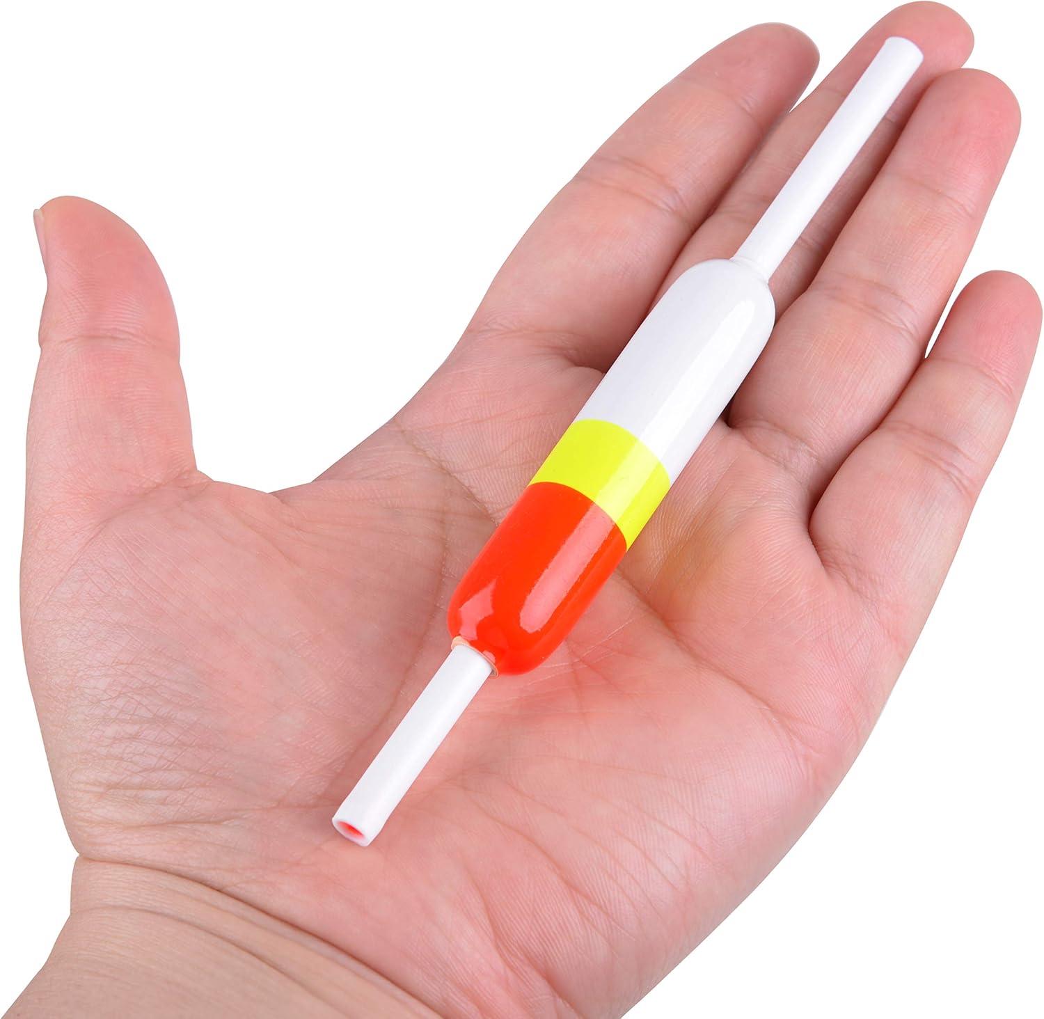 imageOROOTL Fishing Floats and Bobbers Wood Slip Bobbers for Fishing Balsa Floats Spring Slip Bobbers for Crappie Catfish Panfish Walleyes Fishing Tackle Accessories 10 Pack3g 244in059in5in 10pcs