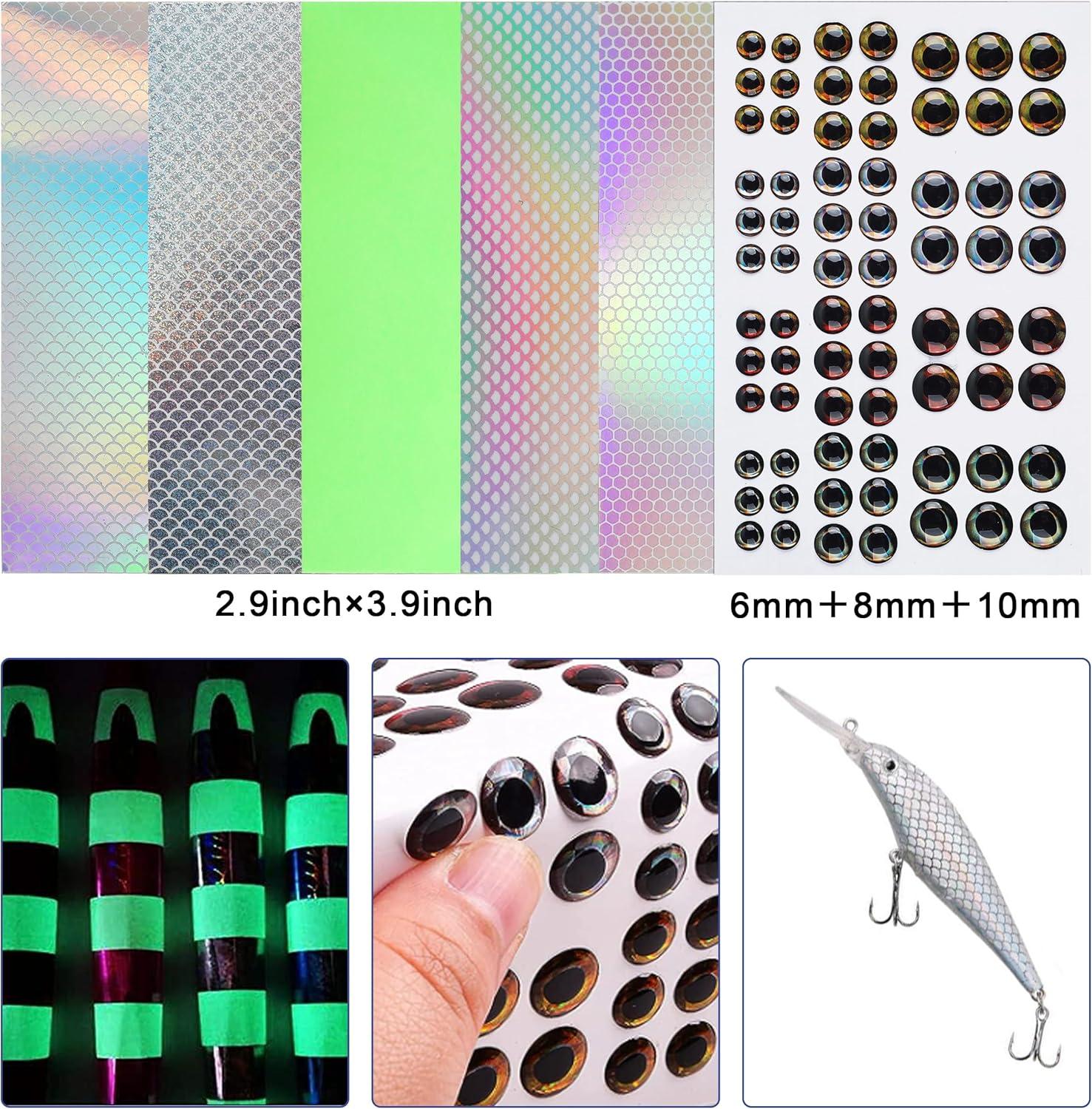 imageOROOTL Fishing Lure Making Kit 166pcs DIY Fishing Lure Making Supplies Unpainted Fishing Baits Blanks Eyes Stickers Treble Hooks Make Your Own Fishing Lures