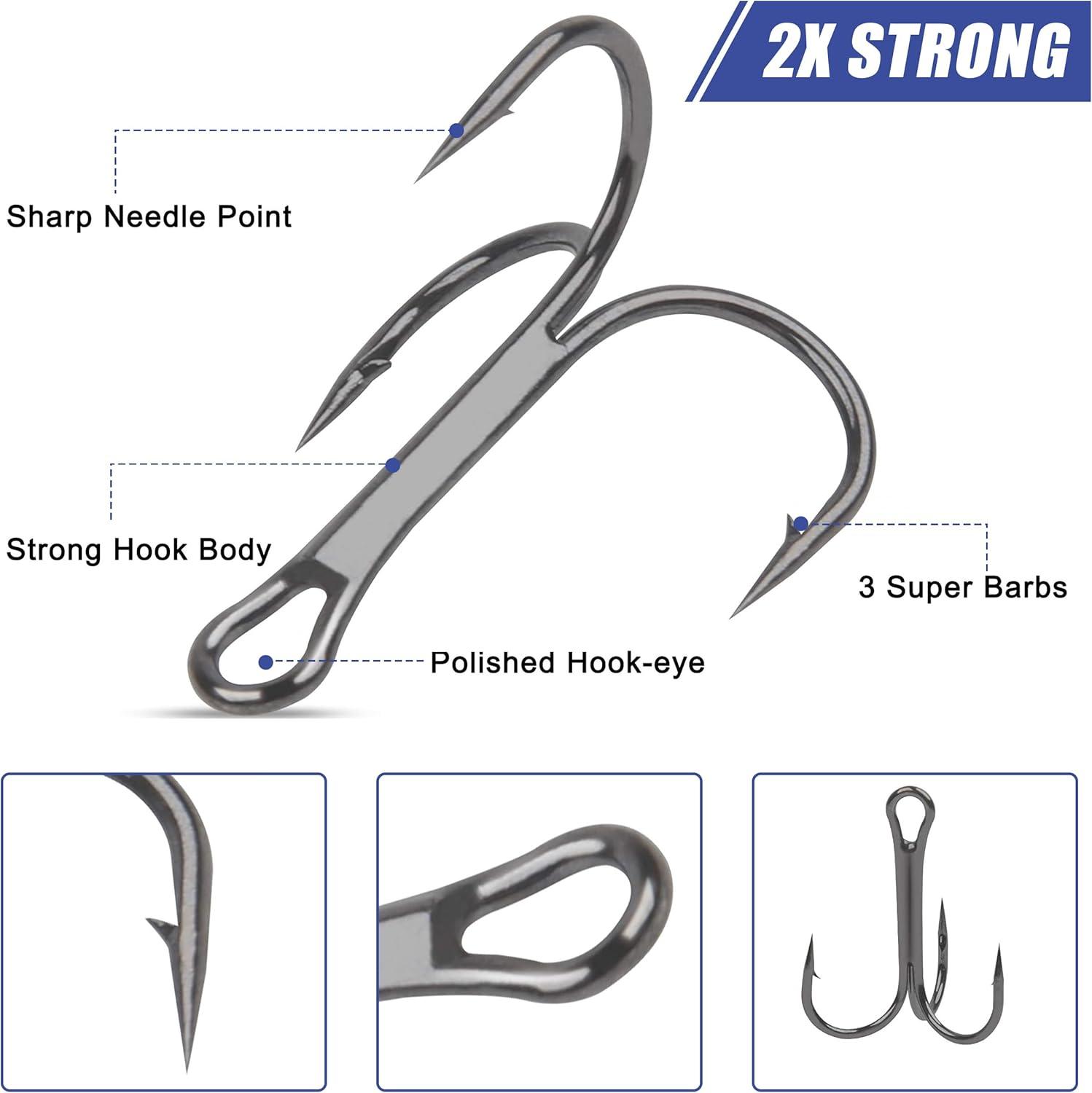 imageOROOTL Fishing Lure Making Kit 166pcs DIY Fishing Lure Making Supplies Unpainted Fishing Baits Blanks Eyes Stickers Treble Hooks Make Your Own Fishing Lures