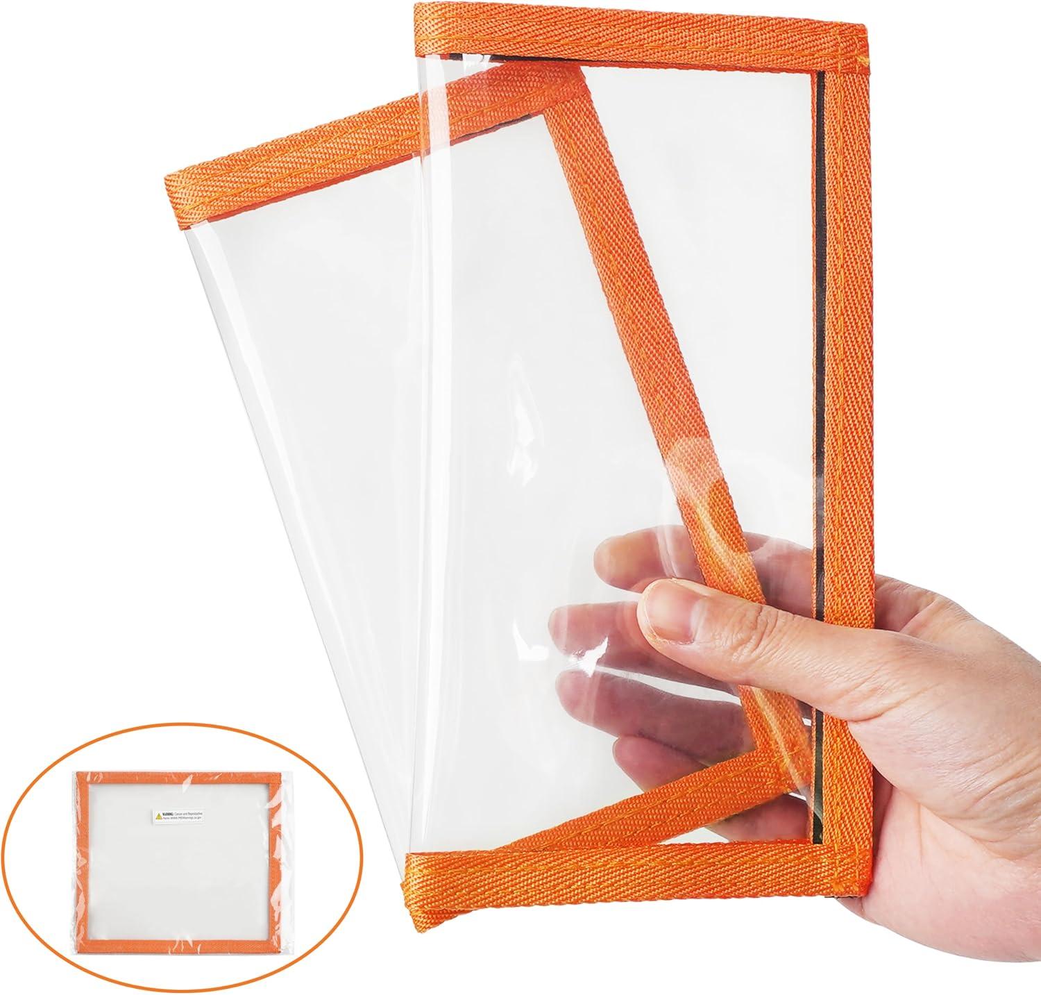 imageOROOTL Fishing Lure Wraps Hook Covers 512 Packs Fishing Lure Covers for Rod Durable Clear PVC Treble Hook Cover Bait Storage Protector Keep Safe from Sharp HooksOrangem38x75pcs