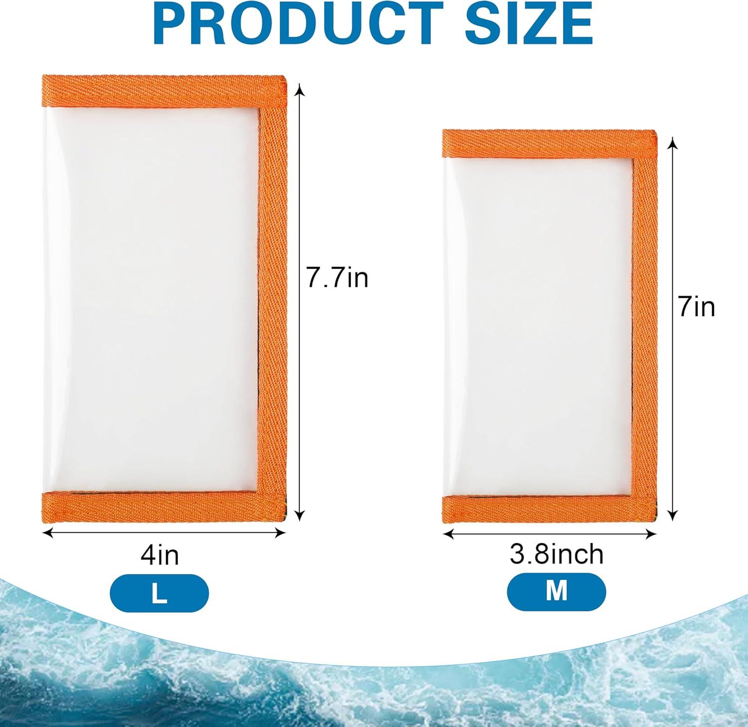 imageOROOTL Fishing Lure Wraps Hook Covers 512 Packs Fishing Lure Covers for Rod Durable Clear PVC Treble Hook Cover Bait Storage Protector Keep Safe from Sharp HooksOrangem38x75pcs