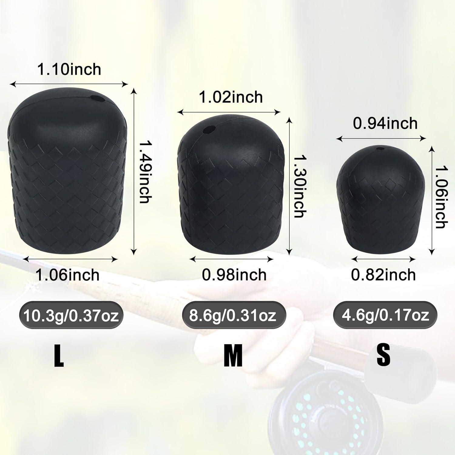 imageOROOTL Fishing Rod Butt Cushion Fishing Rod Seat Cushions Silicone Fishing Rod Butt End Cap Fishing Rod Protector Fishing Pole Holder Fishing Accessories LMSMix 3 colors9pcs