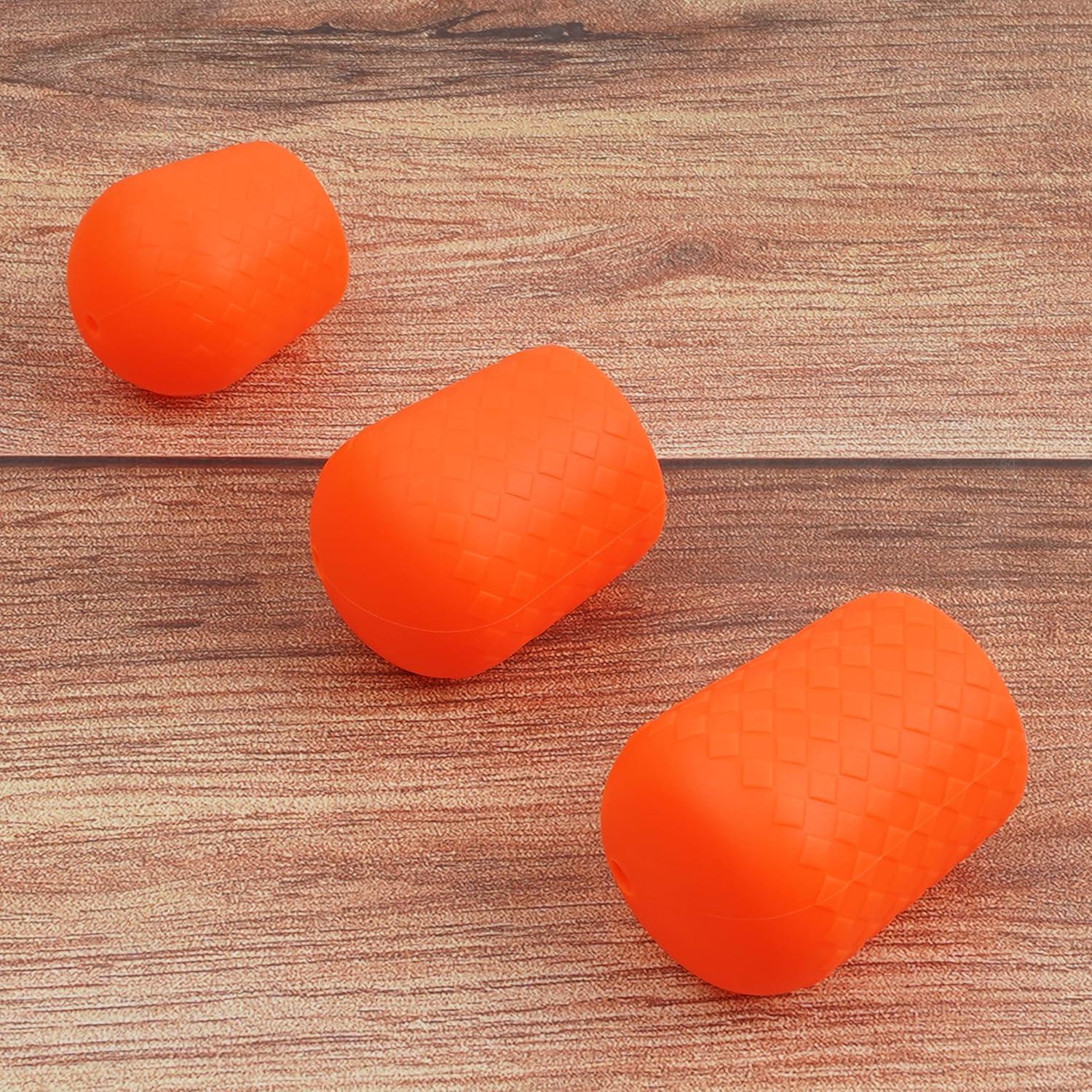 imageOROOTL Fishing Rod Butt Cushion Fishing Rod Seat Cushions Silicone Fishing Rod Butt End Cap Fishing Rod Protector Fishing Pole Holder Fishing Accessories LMSOrange9pcs