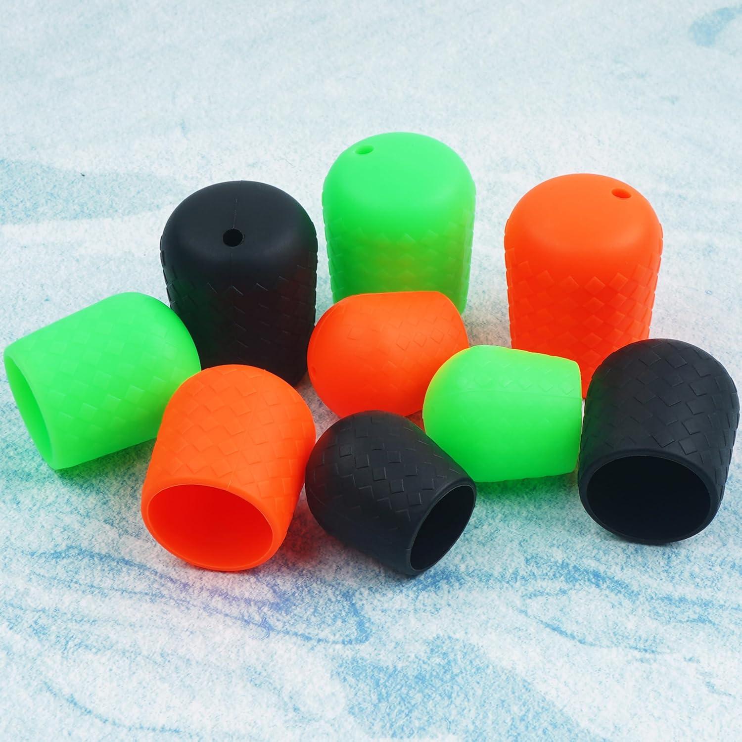 imageOROOTL Fishing Rod Butt Cushion Fishing Rod Seat Cushions Silicone Fishing Rod Butt End Cap Fishing Rod Protector Fishing Pole Holder Fishing Accessories LMSOrange9pcs