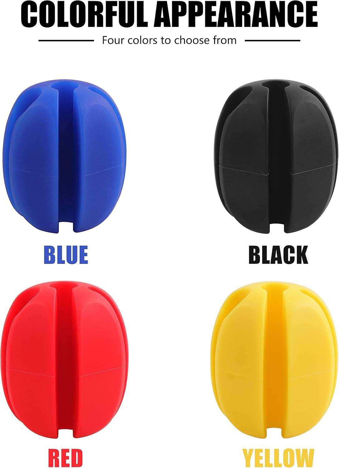 imageOROOTL Fishing Rod Holder Straps 2pcs Silicone Fishing Rod Straps 5Holes Portable Fishing Pole Holder Fixed Ball Fishing Pole Puller AccessoriesYellow2pcs