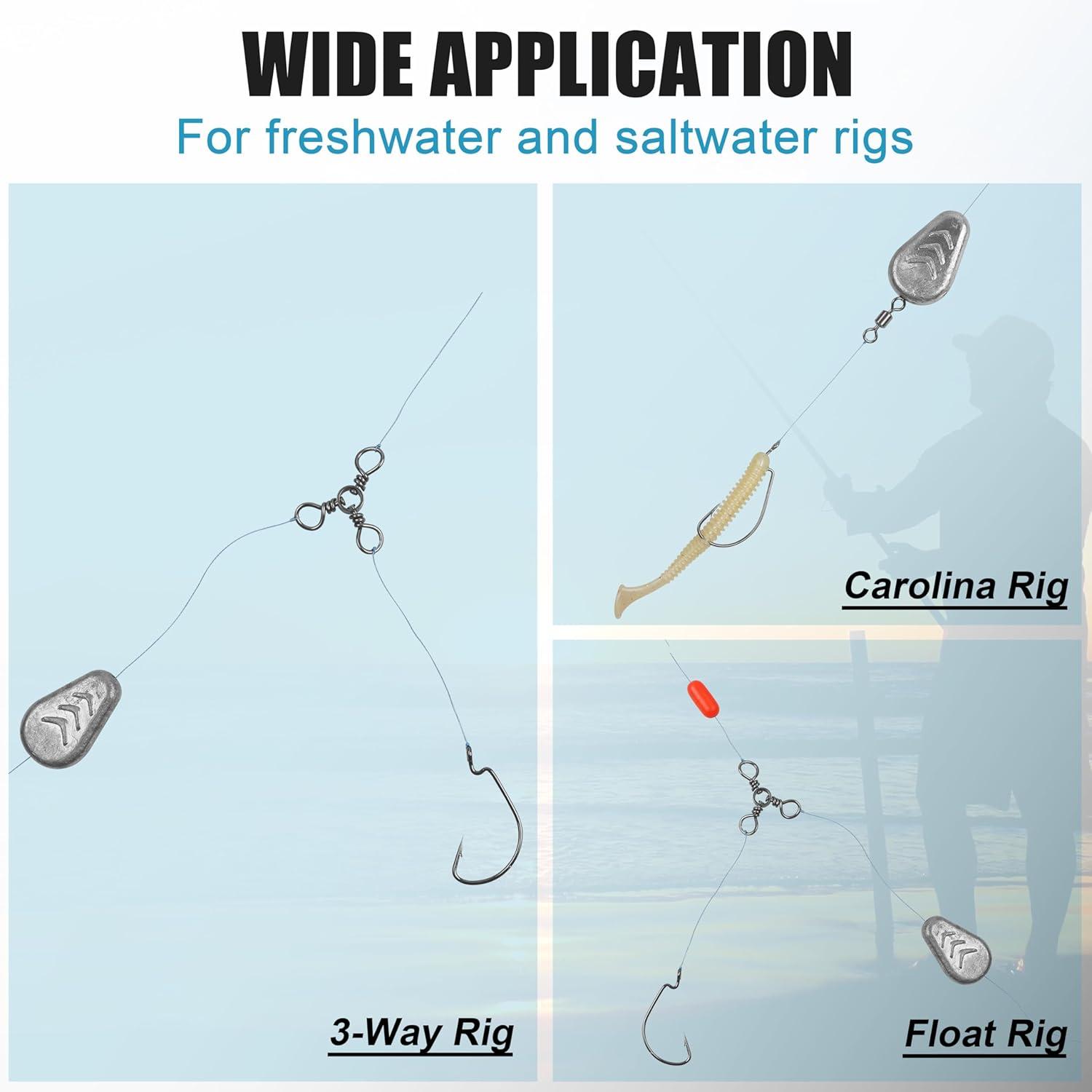 imageOROOTL No Roll Sinkers Fishing Weights Catfish Weights Flat Inline Sinkers Weight No Snag Slip Sinker Saltwater Surf Fishing Gear Tackle for Catfishing Rigs12oz15pcs