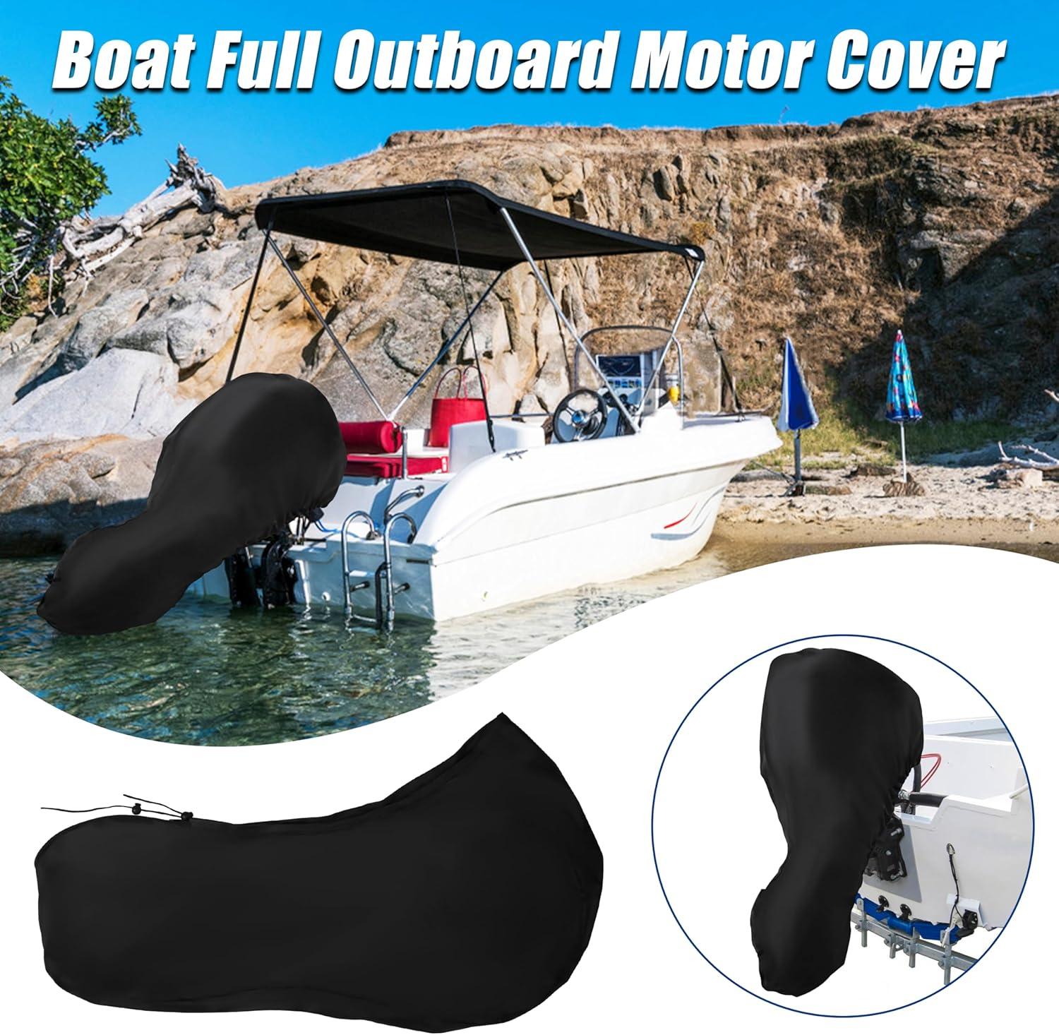 imageOROOTL Outboard Motor Covers Fit 5350HP Boat Motor Cover Waterproof ampamp Heavy Duty ampamp FadeResistant Oxford Fabric Outboard Engine Cover Accessories1520 HP