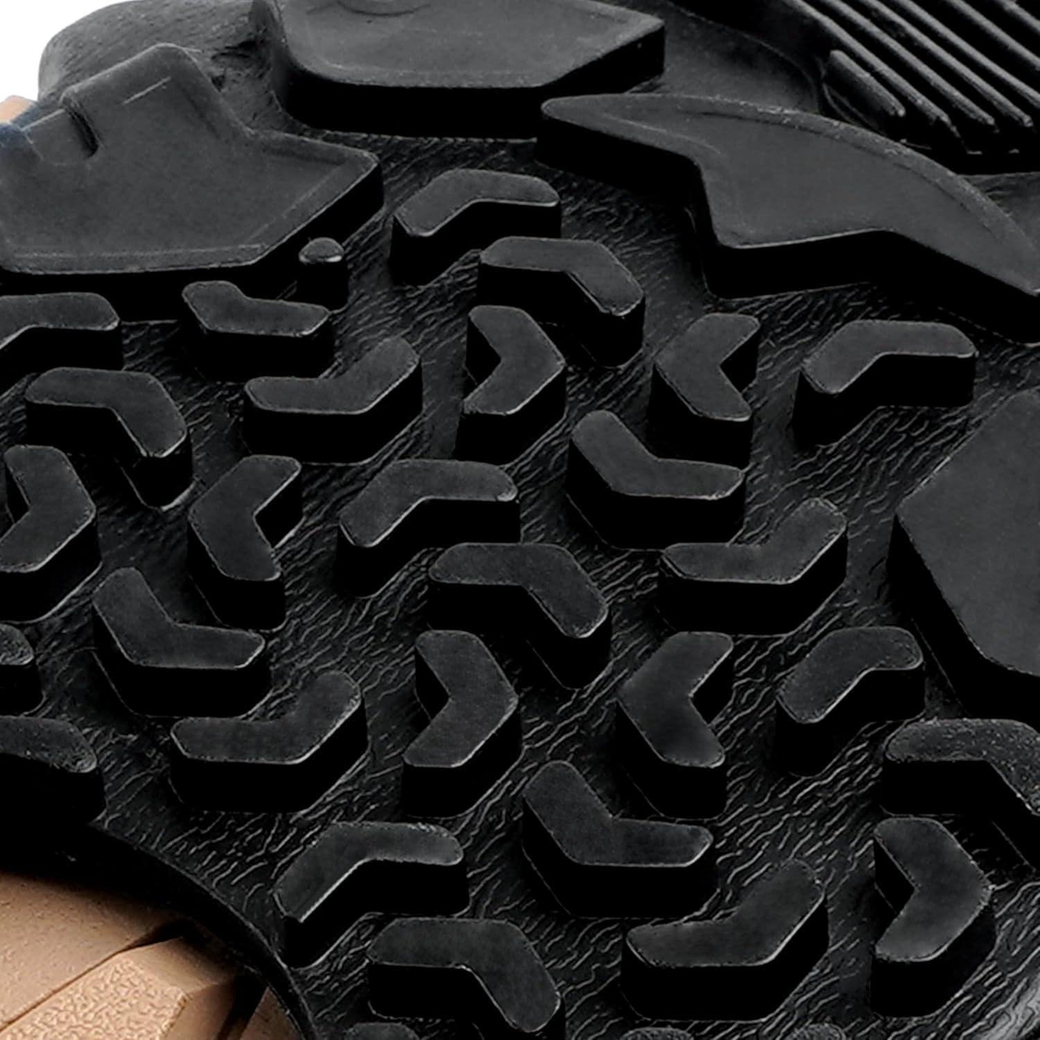 imageOROOTL Spikeless Ice Cleats Anti Slip Shoe Grippers for Slick Wet Slippery Surface Slip On Ice Shoes Cleats Rubber Tread Overshoes for Roofing Shoes Indoor Outdoor UseSM US 558 UK357