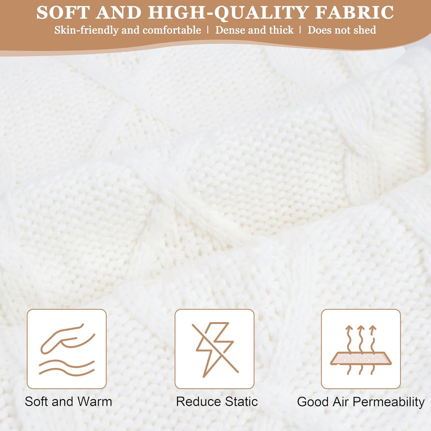 imageWinter Scarf Gloves and Hat Set for Women Beanie Hat Long Scarf Touchscreen Gloves Warm 3 in 1 Set for Womens GirlsWhitediamond Pattern