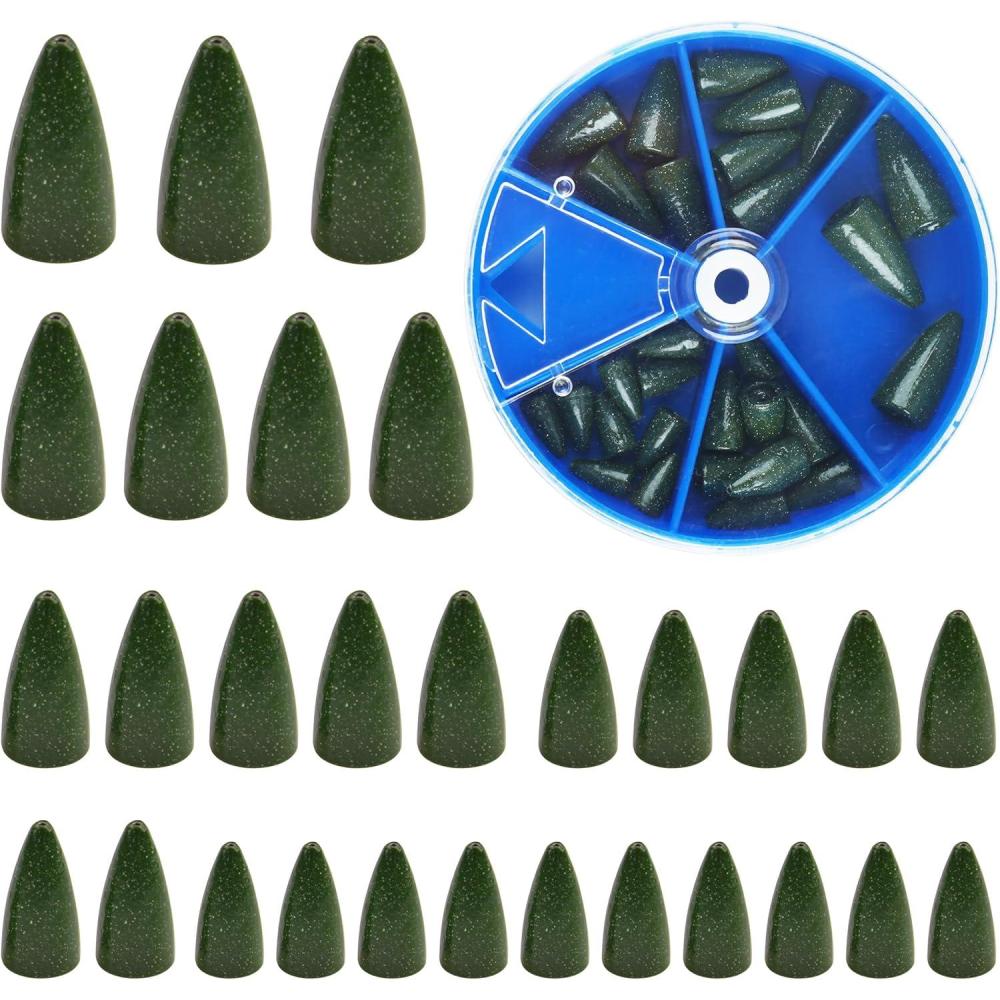 imageBullet Sinkers Fishing Weights Kit 2983pcs Fishing Sinkers Weights Set Assorted Slip Sinker Worm Weights for Bass Fishing Saltwater Freshwater29pcsgreen Pumpkin