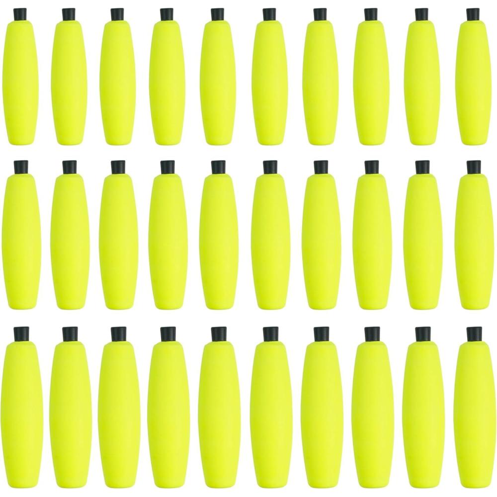imageOROOTL Fishing Bobbers Floats for Catfish Peg Floats for Catfishing Cigar Foam Slip Fishing Bobbers for Santee Rig Catfish Freshwater Saltwater 2in 25in 3inYellow30pcs