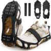 imageIce Cleats for Shoes and Boots Walk Traction Crampons Anti Slip 24 Studs Ice Snow Grippers for Women Men Kids Winter Hiking Climbing Fishing GearSmall 45 men557 women