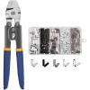 imageOROOTL Fishing Crimping Tool Fishing Line Crimping Kit Stainless Steel Fishing Crimping Pliers with 500pcs Fishing Crimp Sleeves Set Wire Rope Crimping Tool 4 Crimping Sizes