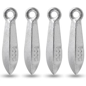 Bank Sinkers Fishing Weights Saltwater Surf Fishing Weights Catfish Bullet Sinker Weights for Ocean Surf Fishing Bottom Rigs Catfishing Gear Tackle(200g(7oz)-4pcs)