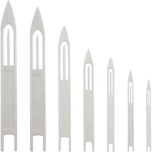 Fishing Net Needle Kit, 7pcs Netting Needle Shuttles Repair Tool Plastic Cast Net Mending Needles for Weaving and Sewing Size 3 4 5 6 7 8 9