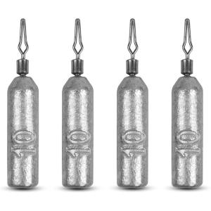 OROOTL Drop Shot Weights Fishing Sinkers, 30pcs Pencil Skinny Sinkers Kit Drop Shot Rig Weight with Barrel Swivel for Bass Fishing Freshwater Saltwater(3/8oz(10g)-30pcs)