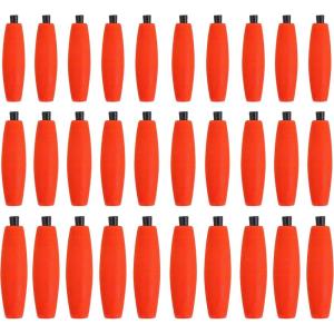 OROOTL Fishing Bobbers Floats for Catfish Peg Floats for Catfishing Cigar Foam Slip Fishing Bobbers for Santee Rig Catfish Freshwater Saltwater 2in 2.5in 3in(Red-30pcs)
