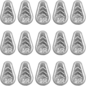 OROOTL No Roll Sinkers Fishing Weights, Catfish Weights Flat Inline Sinkers Weight No Snag Slip Sinker Saltwater Surf Fishing Gear Tackle for Catfishing Rigs(1/2oz-15pcs)