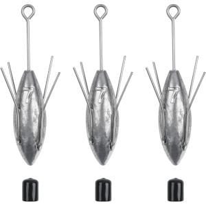 Sputnik Sinkers Surf Fishing Weights, 3pcs Sputnik Weights with Long Tail 3oz-7oz Surf Casting Fishing Sinkers and Weight for Saltwater Catfish Beach Sand Ocean(7oz-3pcs)