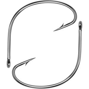 Wacky Worm Fishing Hooks, 40pcs Wide Gap Offset Wacky Rig Hooks Kit for Bass Trout Saltwater Freshwater Fishing Size 1/0 1 2 4(4#-40pcs)