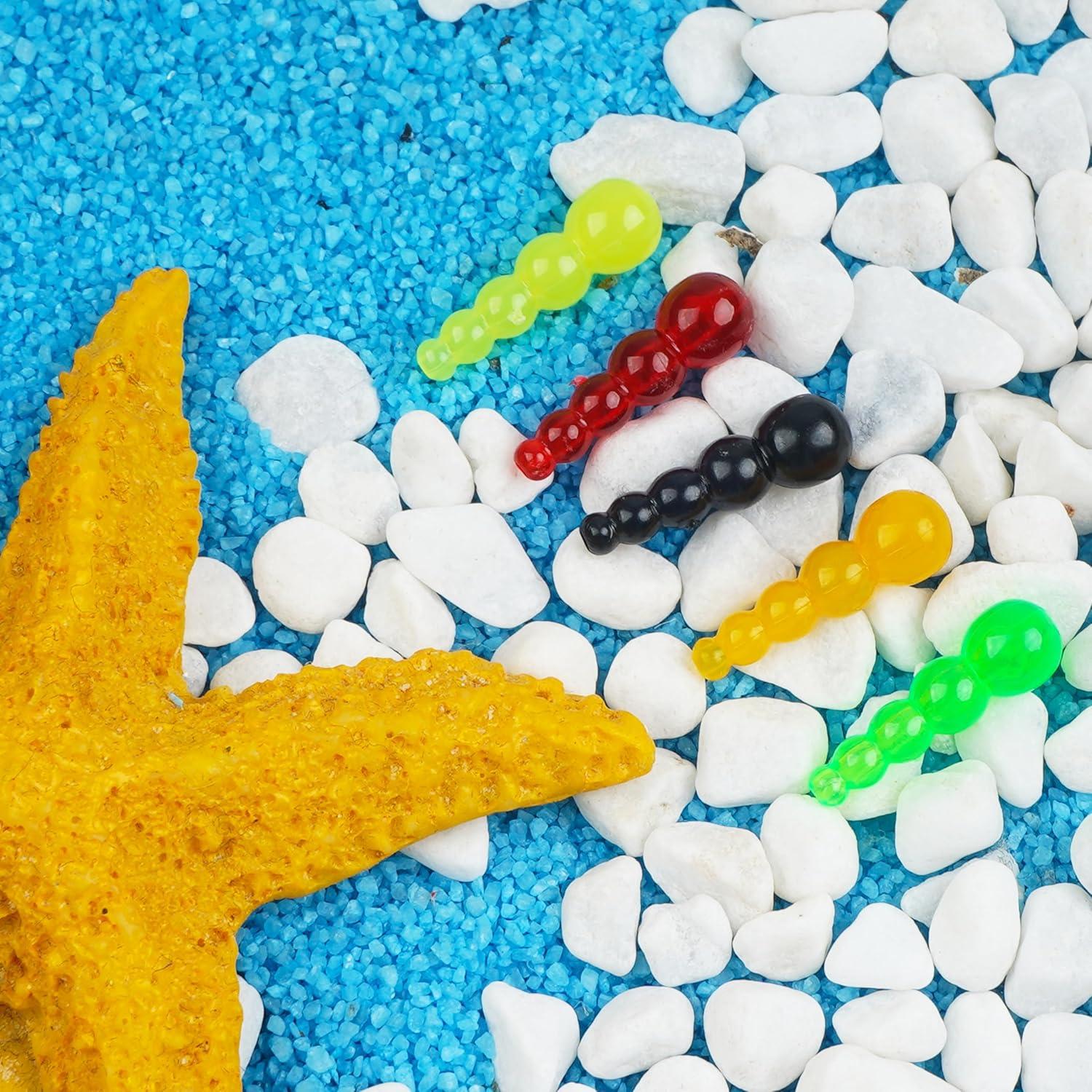 imageOROOTL Fishing Beads Stacked Fishing Beads 250pcs Trout Beads Plastic Fish Beads Kit Fishing Line Bead Eggs for Walleye Rig Inline Spinner Rig Lure Making Supplies Saltwater FreshwaterYellow250pcs