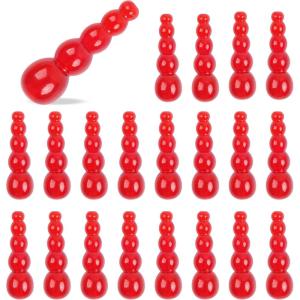 OROOTL Fishing Beads Stacked Fishing Beads, 250pcs Trout Beads Plastic Fish Beads Kit Fishing Line Bead Eggs for Walleye Rig Inline Spinner Rig Lure Making Supplies Saltwater Freshwater(Red-250pcs)