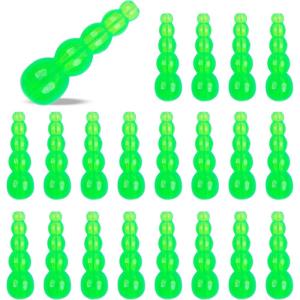 OROOTL Fishing Beads Stacked Fishing Beads, 250pcs Trout Beads Plastic Fish Beads Kit Fishing Line Bead Eggs for Walleye Rig Inline Spinner Rig Lure Making Supplies Saltwater Freshwater(Green-250pcs)
